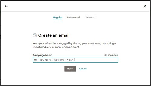 How to send HTML emails to one recipient at a time using MailChimp