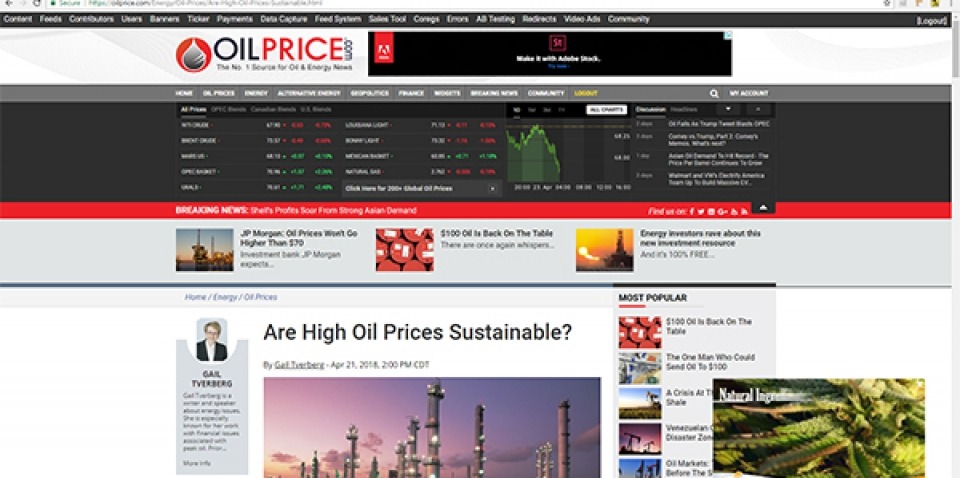 Video ad platform goes live for OilPrice.com